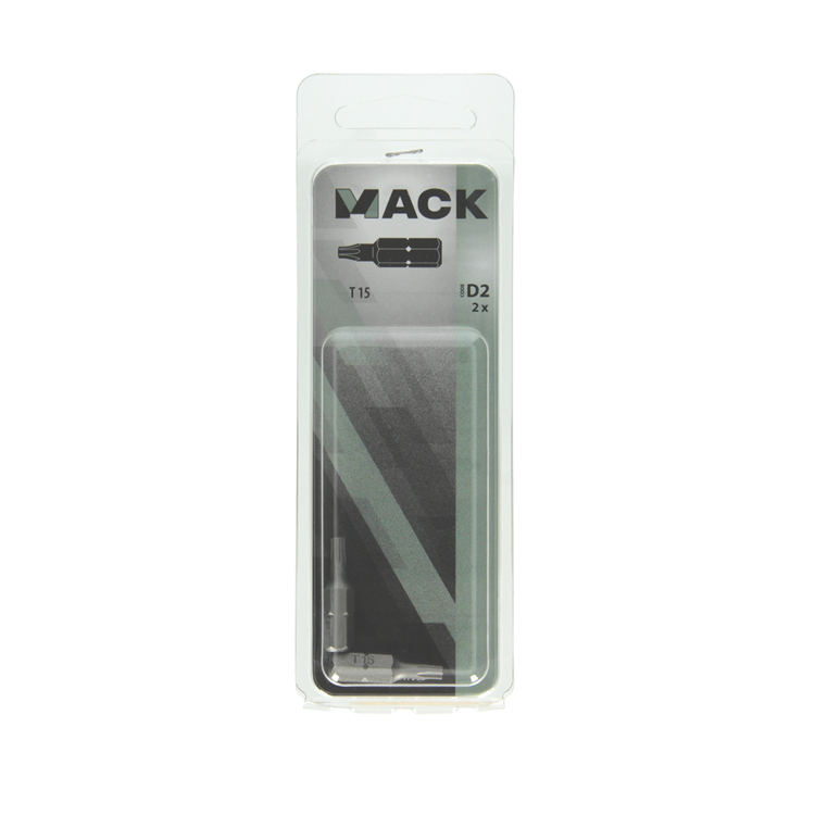 Mack 1017325 - torx schroefbit staal onbehandeld 2 st t 15 | 10 stuks