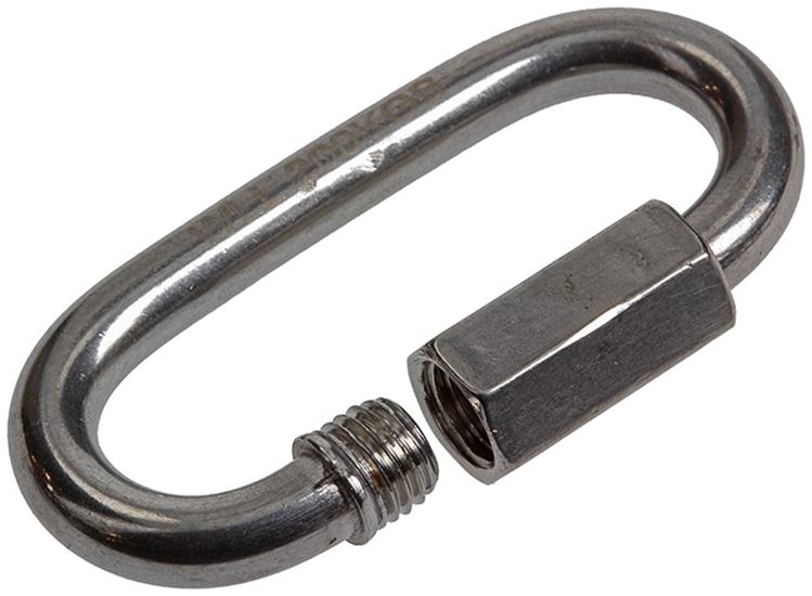 Mack 1008457 - 1 loze schakel + moer 6mm inox | 10 stuks