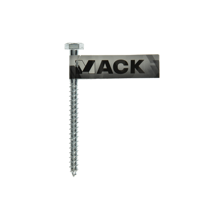 Mack 1017412 - houtdraadbout staal verzinkt 1 st 7 x 90 mm | 10 stuks