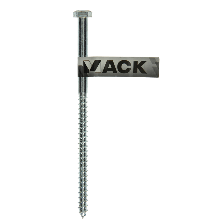 Mack 1017422 - houtdraadbout staal verzinkt 1 st 8 x 150 mm | 10 stuks