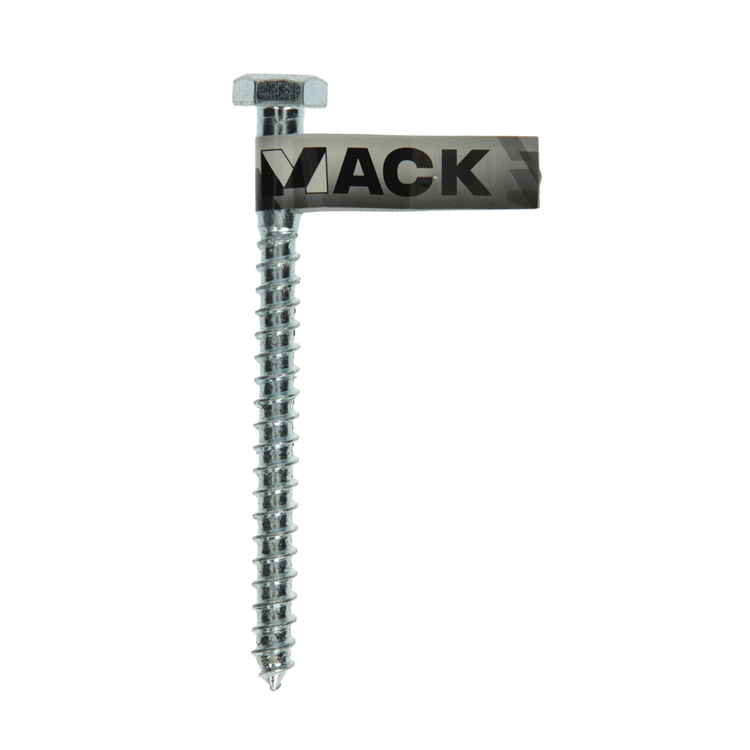 Mack 1017427 - houtdraadbout staal verzinkt 1 st 10 x 120 mm | 10 stuks