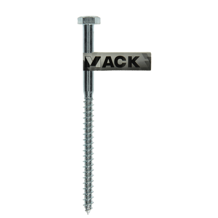 Mack 1017429 - houtdraadbout staal verzinkt 1 st 10 x 160 mm | 10 stuks