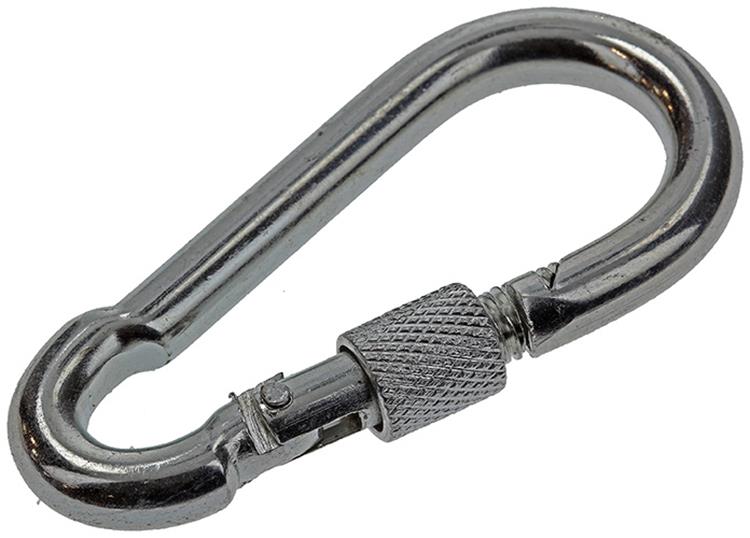 Mack 1008460 - 1 karabijnhaak + borgsl.8 x 80mm verzinkt | 10 stuks