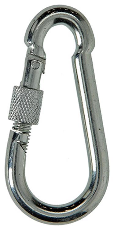 Mack 1008460 - 1 karabijnhaak + borgsl.8 x 80mm verzinkt | 10 stuks