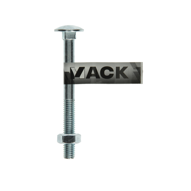 Mack 1017590 - houtbout + moer staal verzinkt1 st m10 x 100 mm | 10 stuks