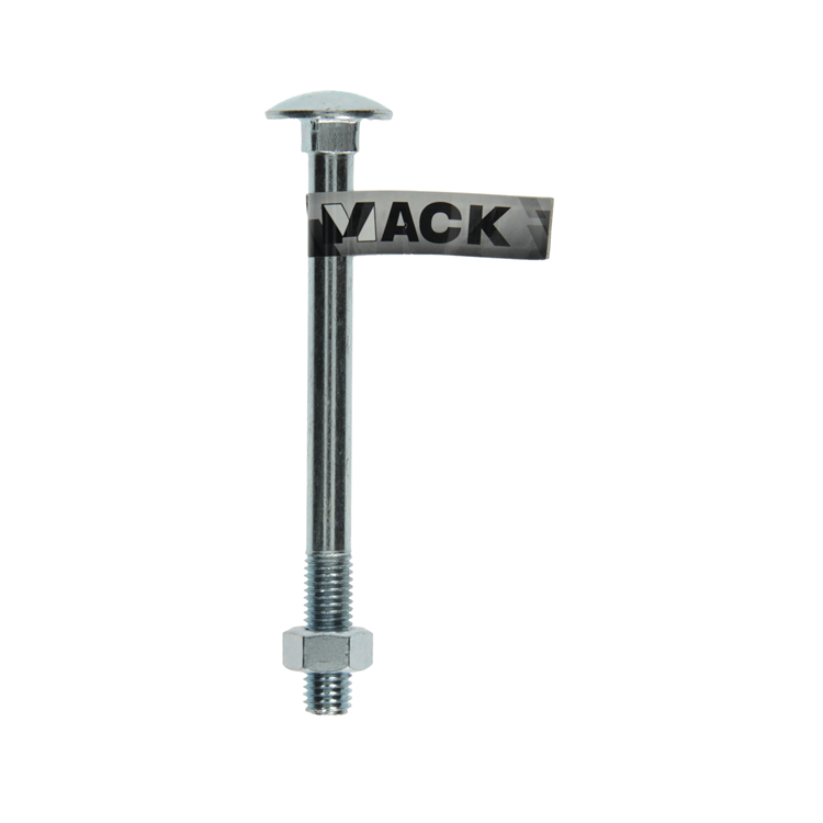 Mack 1017596 - houtbout + moer staal verzinkt1 st m12 x 140 mm | 10 stuks