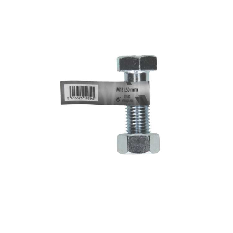 Mack 1017640 - mekaniekbout + moer staal verzinkt 1 st m16 x 50 mm | 10 stuks