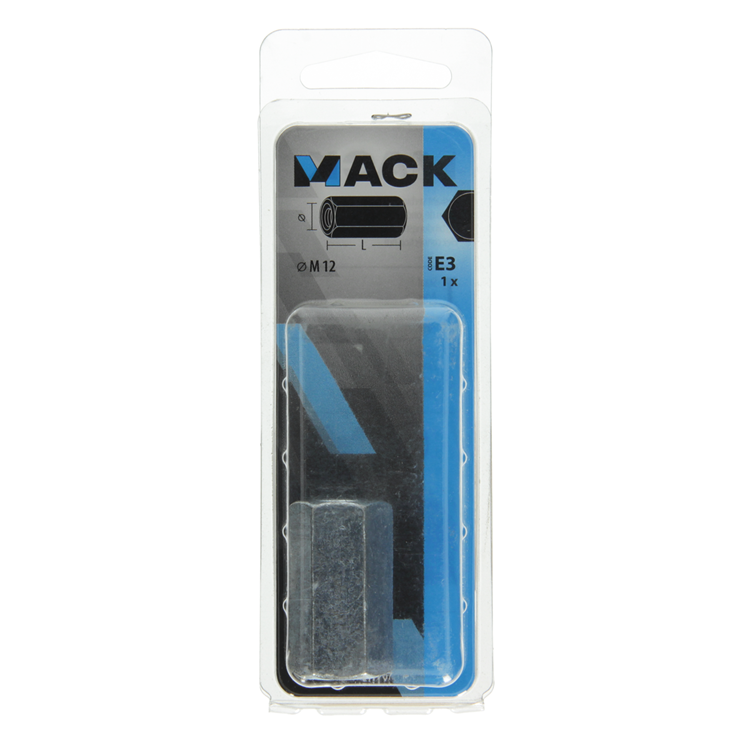 Mack 1017707 - zeskant verbindingsmoer verzinkt 1 st m12 | 5 stuks