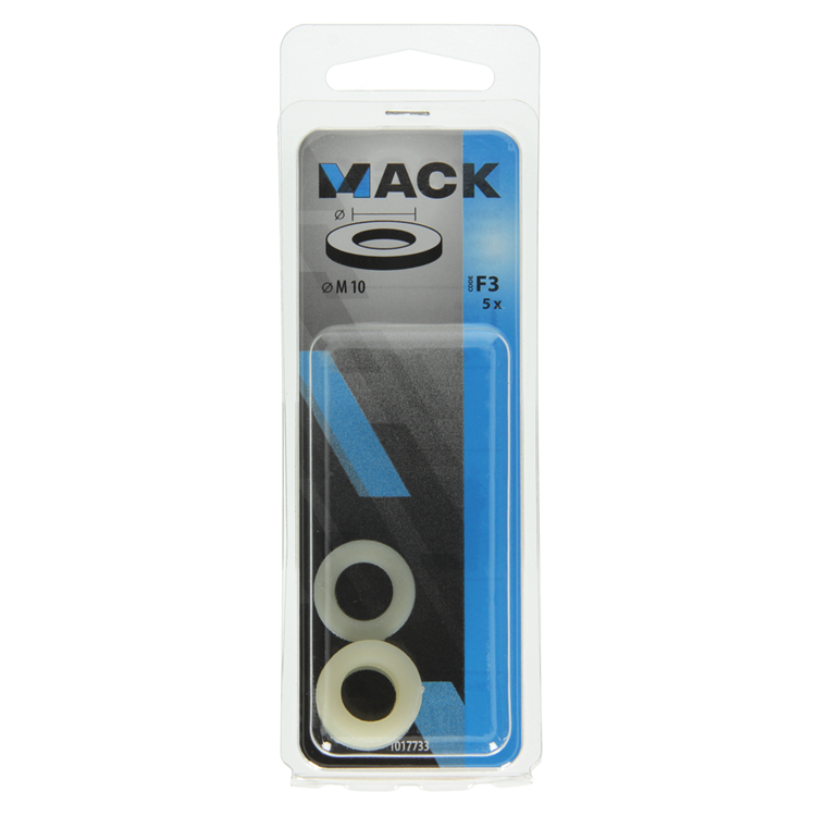 Mack 1017733 - sluitring nylon 5 st m10 | 10 stuks