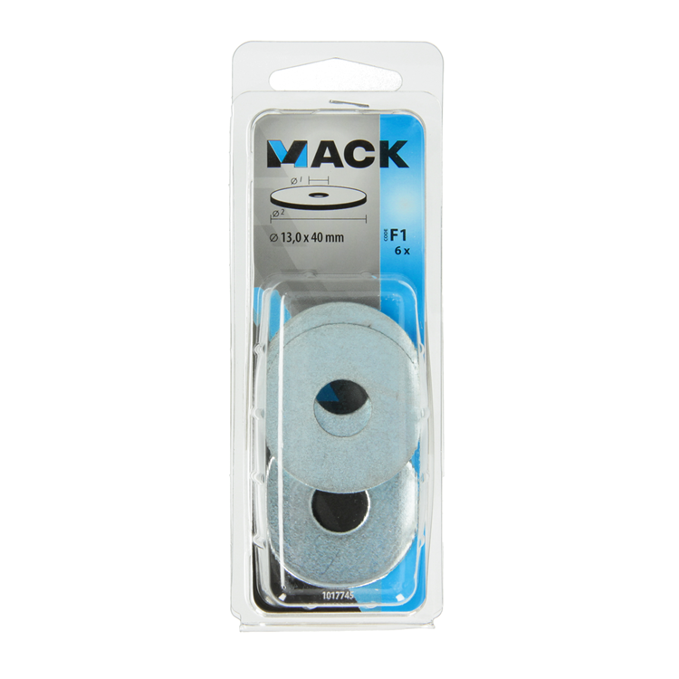 Mack 1017745 - carrosserie sluitring verzinkt6 st 13,0 x 40 mm | 5 stuks
