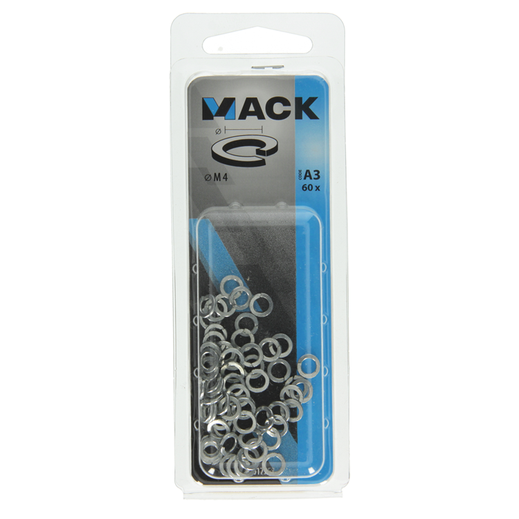 Mack 1017753 - veerring staal verz. 60st m4 | 10 stuks
