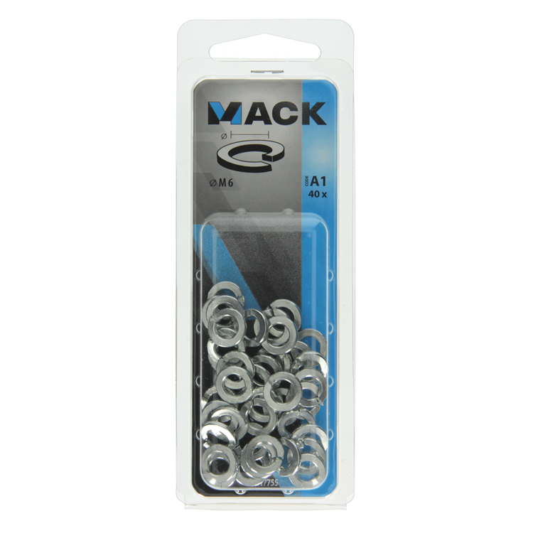 Mack 1017755 - veerring staal verz. 40st m6 | 10 stuks