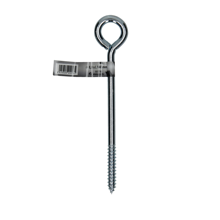 Mack 1017781 - schroefoog staal verzinkt 1 st8,0 x 140 mm | 10 stuks