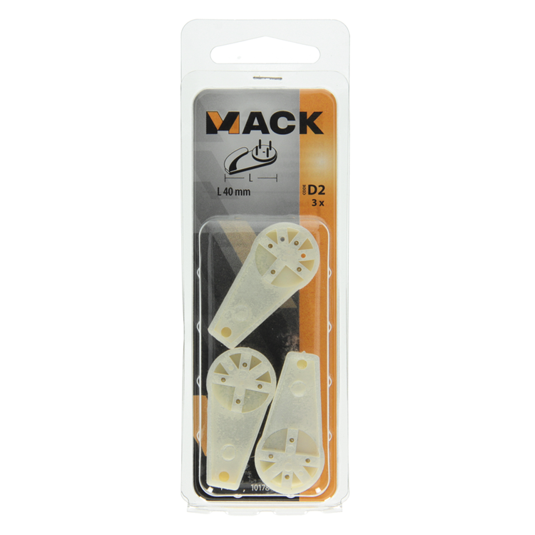 Mack 1017845 - betonhaak kunststof 3st 40mm | 10 stuks