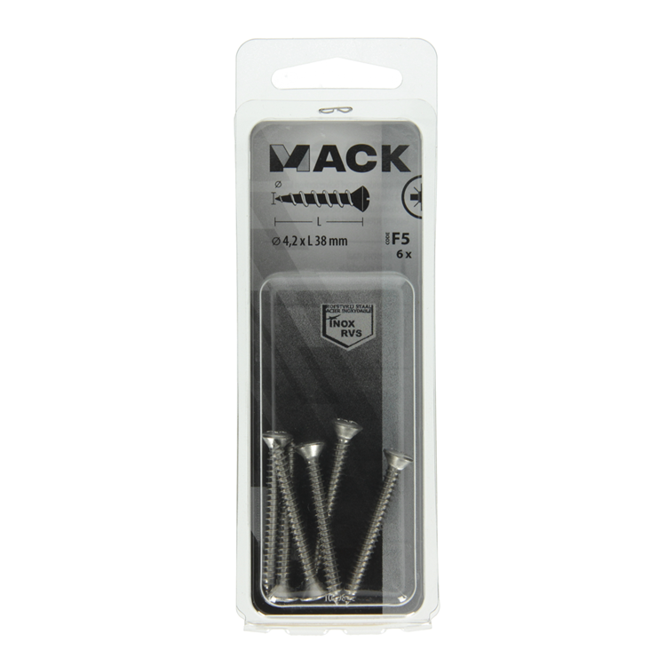Mack 1019802 - zelftappende schroef bolvz.kopa2 6st 4,2 x 38 mm | 10 stuks