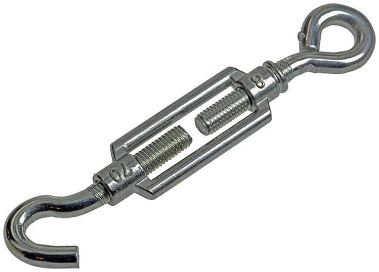 Mack 1008475 - 2 spanners oog + haak m8 x 70mm verzinkt | 10 stuks