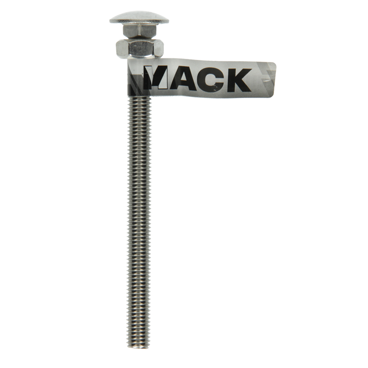 Mack 1019921 - houtbout + moer roestvrijstaal 1 st m10 x 130mm | 10 stuks