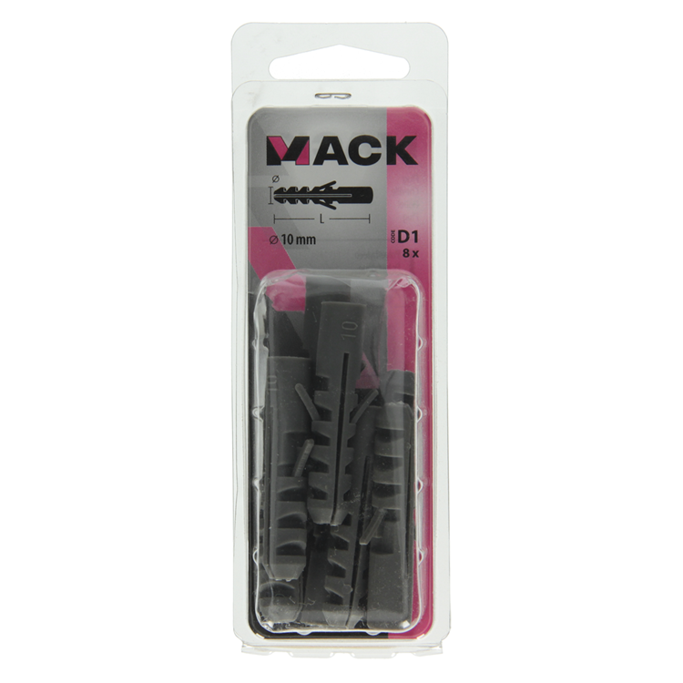 Mack 1017883 - plug polyethyleen 8 st 10 mm | 5 stuks