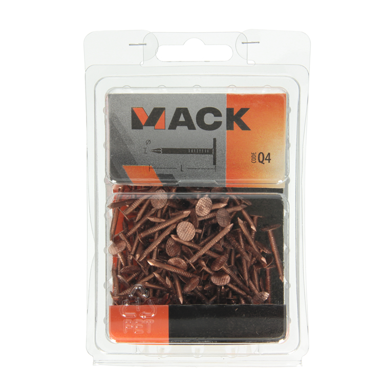 Mack 1019973 - schalienagel koper 180 gr 2,5 x 25mm | 5 stuks