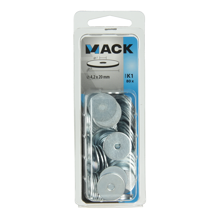 Mack 1018122 - carrosserie sluitring verzinkt80 st 4,2 x 20 mm | 5 stuks