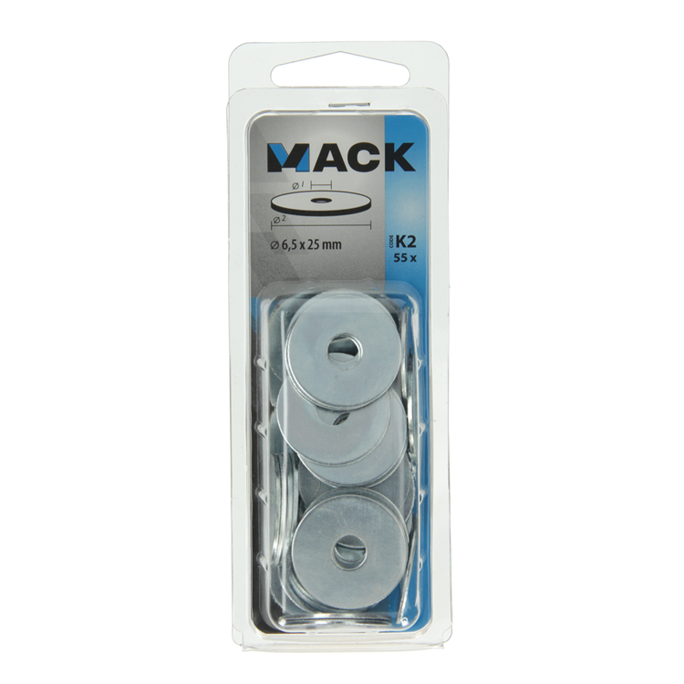 Mack 1018125 - carrosserie sluitring verzinkt55 st 6,5 x 25 mm | 5 stuks