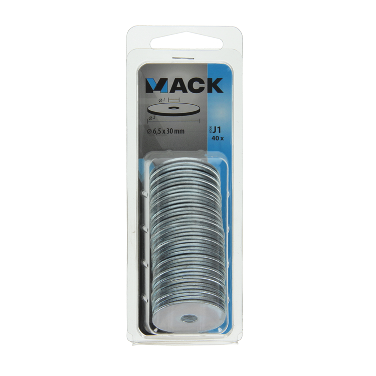 Mack 1018126 - carrosserie sluitring verzinkt40 st 6,5 x 30 mm | 5 stuks