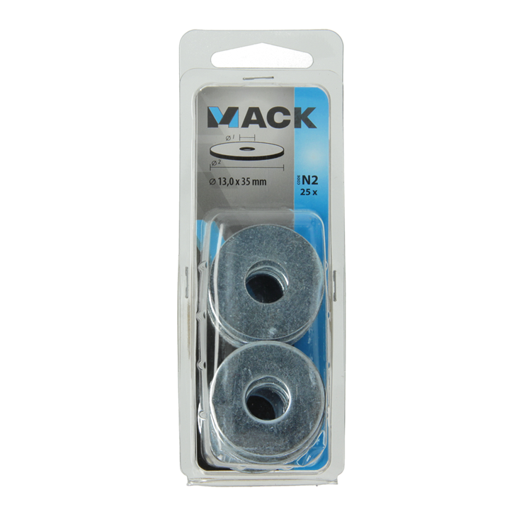 Mack 1018131 - carrosserie sluitring verzinkt25 st 13,0 x 35 mm | 5 stuks