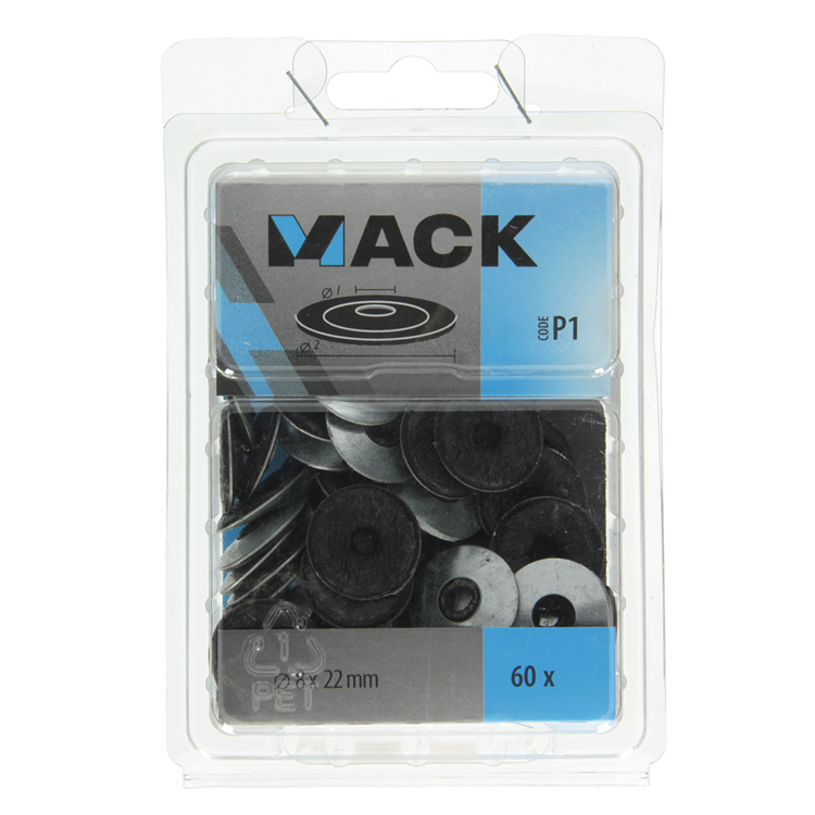 Mack 1019977 - dichtingsring bitumen verzinkt60 st 8 x 22 mm | 5 stuks