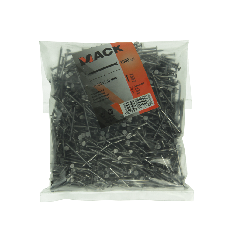 Mack 1020033 - nagel platte kop 1000 gr 2,0 x 35 mm | 10 stuks