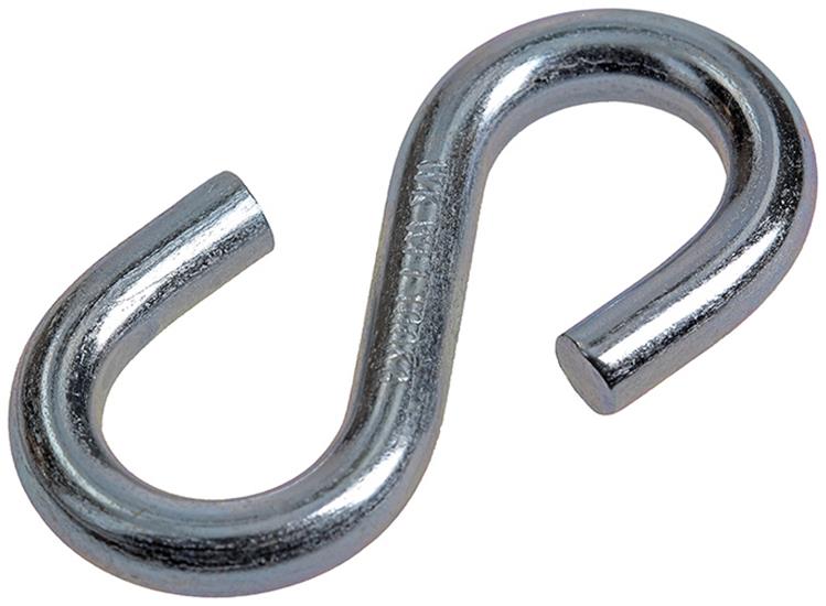 Mack 1008490 - 2 open s-haken 6,0 x 54 verzinkt | 10 stuks