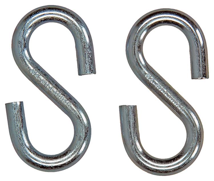 Mack 1008490 - 2 open s-haken 6,0 x 54 verzinkt | 10 stuks