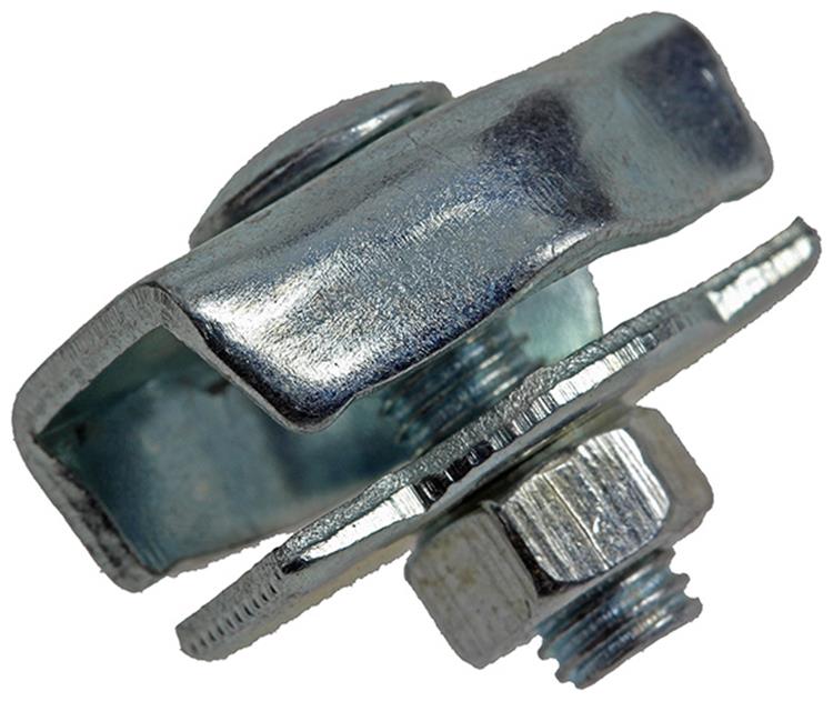 Mack 1008493 - 2 staaldraadklemmen 4mm simplex verzinkt | 10 stuks