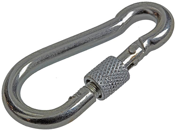 Mack 1008494 - 1 karabijnhaak + borgsl. 6 x 60mm verzinkt | 10 stuks