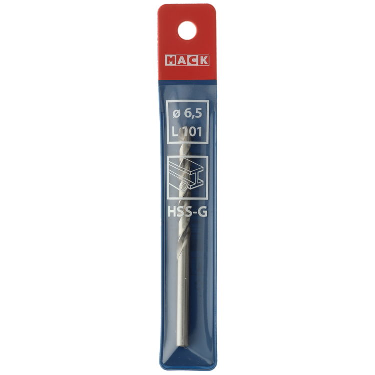 Mack 1018409 - metaalboor hss g din 338 ø 6,5 x 101 mm | 5 stuks
