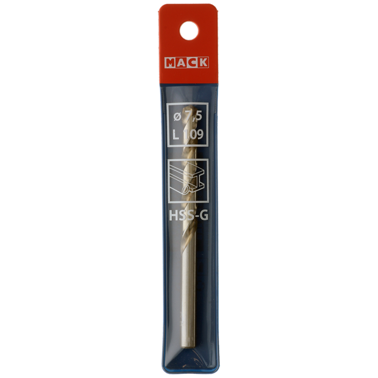 Mack 1018411 - metaalboor hss g din 338 ø 7,5 x 109 mm | 5 stuks