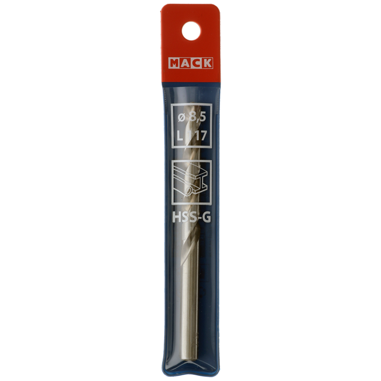 Mack 1018413 - metaalboor hss g din 338 ø 8,5 x 117 mm | 5 stuks