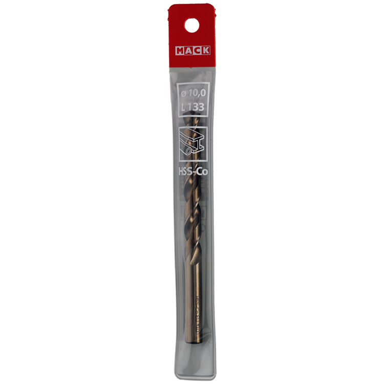 Mack 1018434 - metaalboor hss co5% din 338 ø 10,0 x 133 mm | 5 stuks