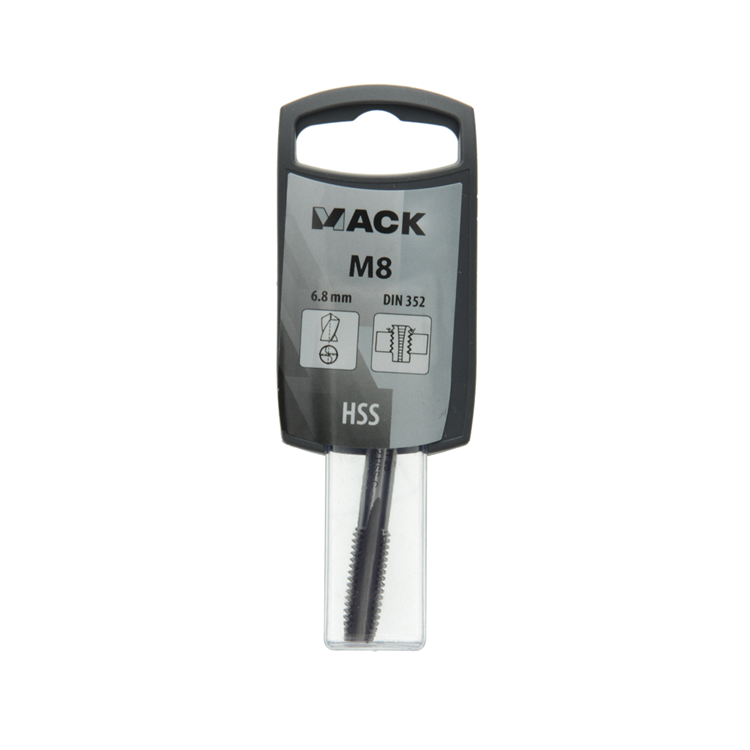 Mack 1018376 - draadsnij machinetap m8 | 3 stuks