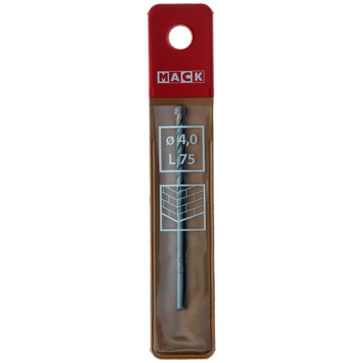 Mack 1018437 - steenboor ø 4,0 x 75 mm | 5 stuks