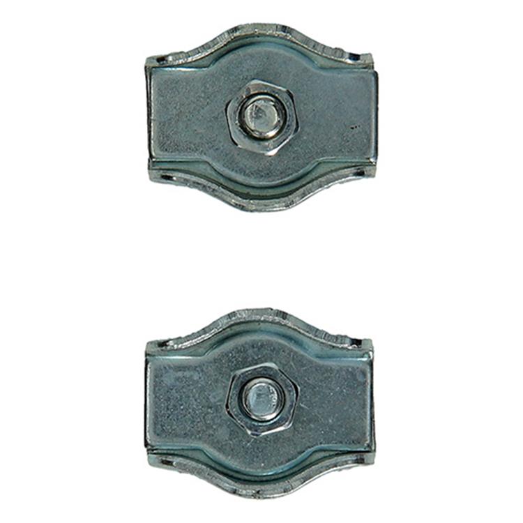 Mack 1008518 - 2 staaldraadklemmen 5mm simplex verzinkt | 10 stuks