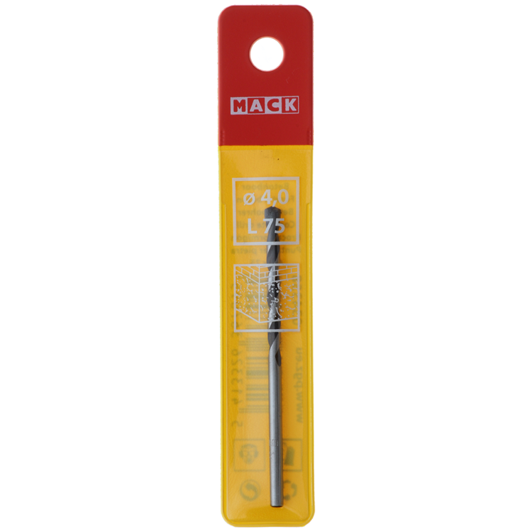 Mack 1018443 - betonboor din 8039 ø 4,0 x 75 mm | 5 stuks