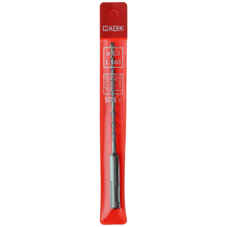 Mack 1018477 - hamerboor sds + ø 5,0 x 160 mm | 5 stuks