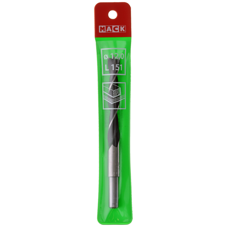 Mack 1018509 - machinehoutboor + centreerpunt ø 12,0 x 151 mm | 5 stuks