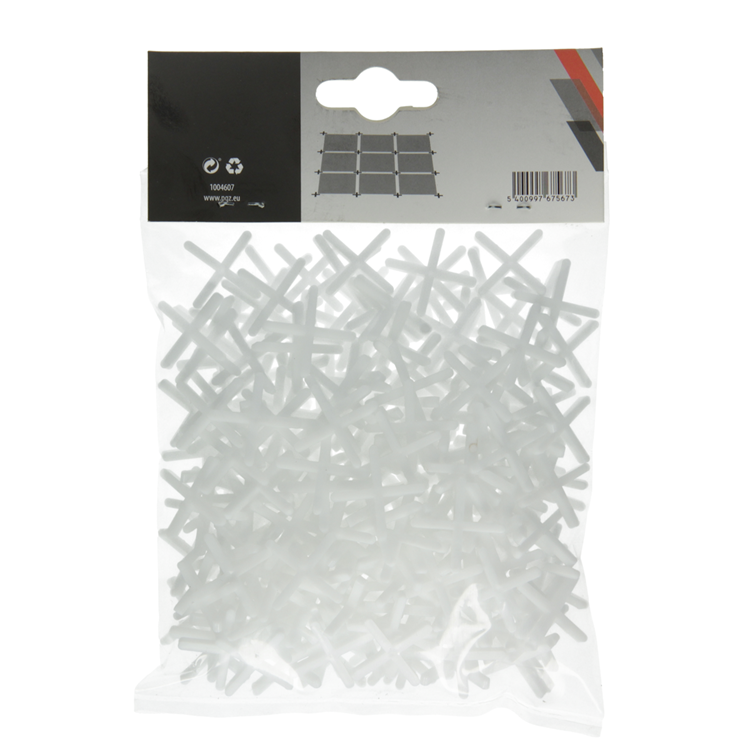 Mack 1004607 - tegelvoegkruisjes 3mm 250st | 10 stuks