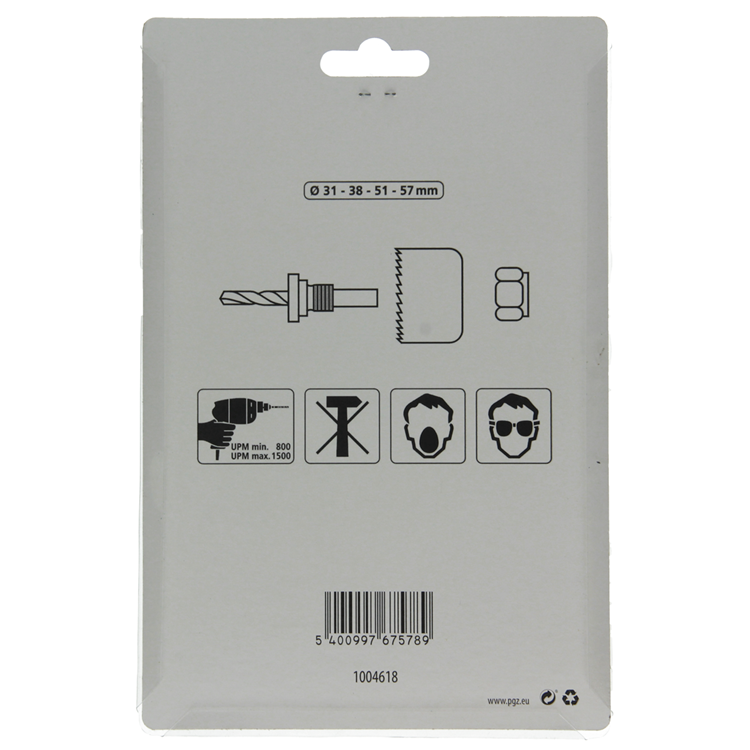 Mack 1004618 - gatzaagset 5 delig voor steen en tegels | 3 stuks
