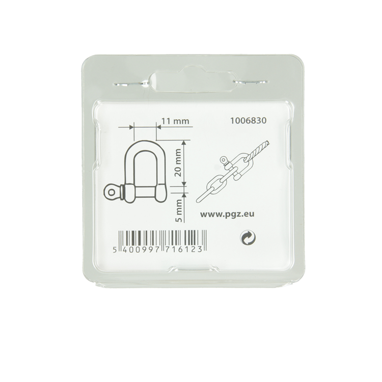 Mack 1006830 - 2 kelven verzinkt recht bl 3 16 inch - 5mm | 5 stuks
