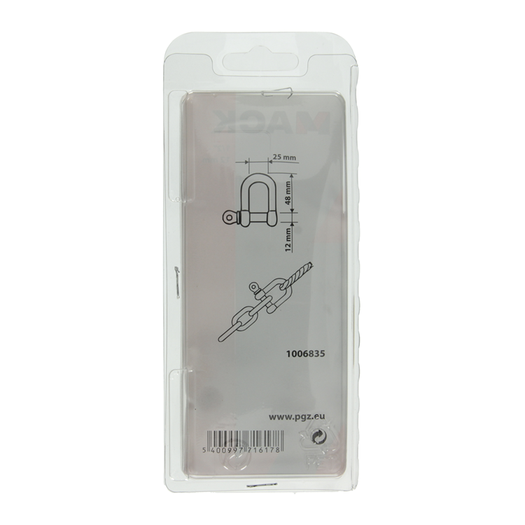Mack 1006835 - 1 kelf verzinkt recht bl 1 2 inch-12mm | 5 stuks