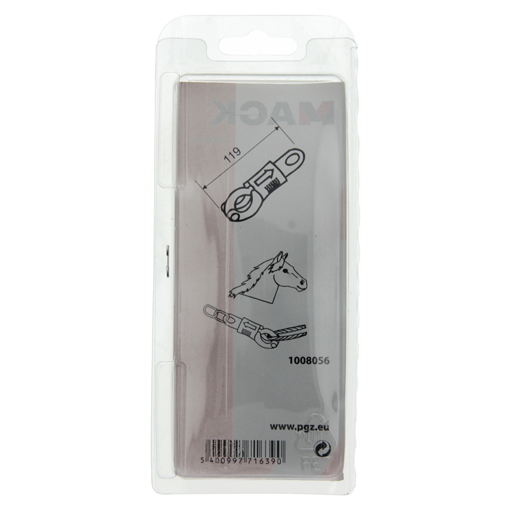 Mack 1006857 - 1 paniekhaak met draaioogverzinkt 100mm bl | 5 stuks