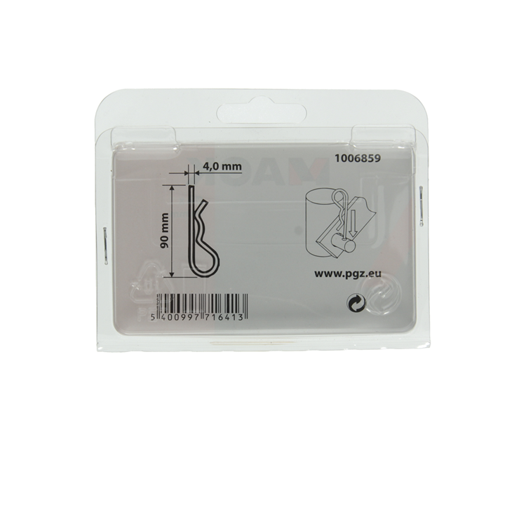 Mack 1006859 - 2 enkele borgveren verzinkt 4mm bl | 5 stuks