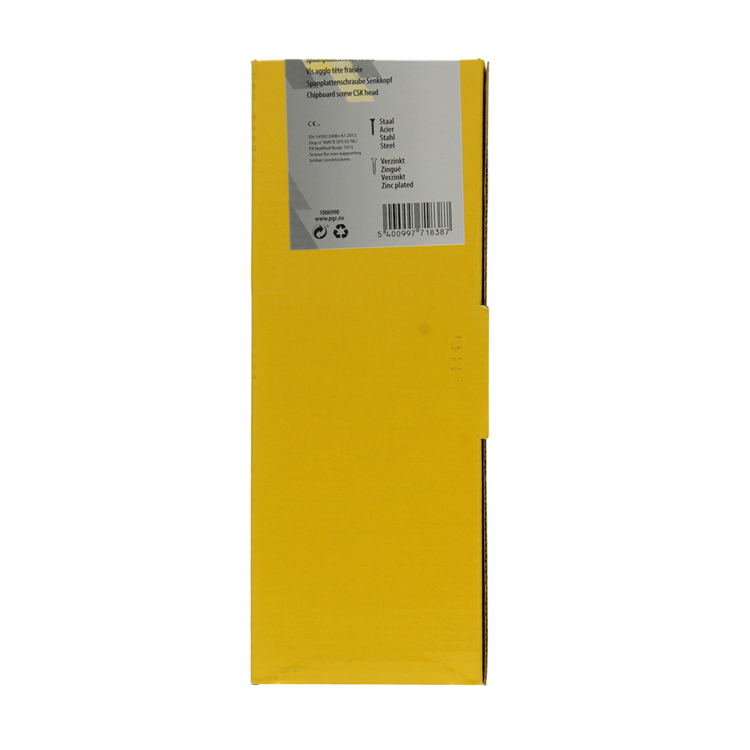 Mack 1006990 - spaanplaatschroef vz kop geelverzinkt 50st 6 x 180mm | 2 stuks